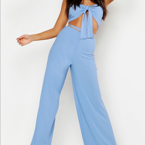 NEW W/Tags L’atiste Denim Chambray Pants Set, Size Small - Picture 2 of 9